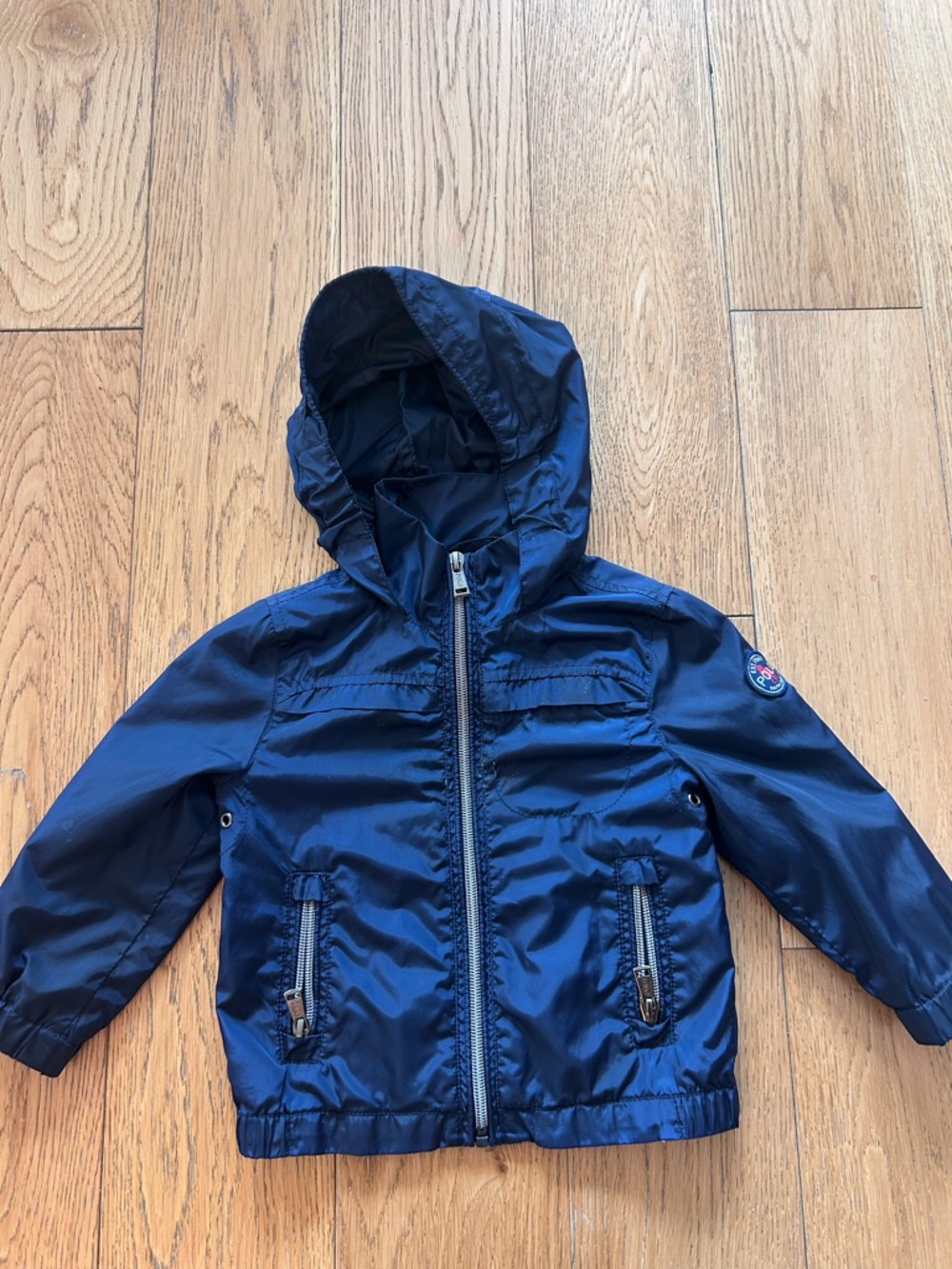 Ralph Lauren Black Quilted Jacket with Gold Zipper